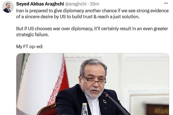 Iran ready to give diplomacy another chance if US is honest