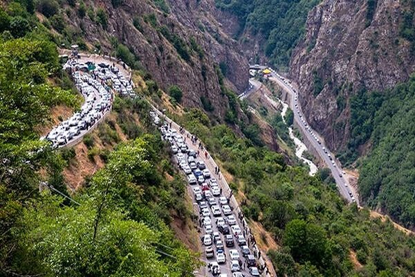5168804 - راه‌های مازندران دو طرفه است؛ ترافیک در کندوان