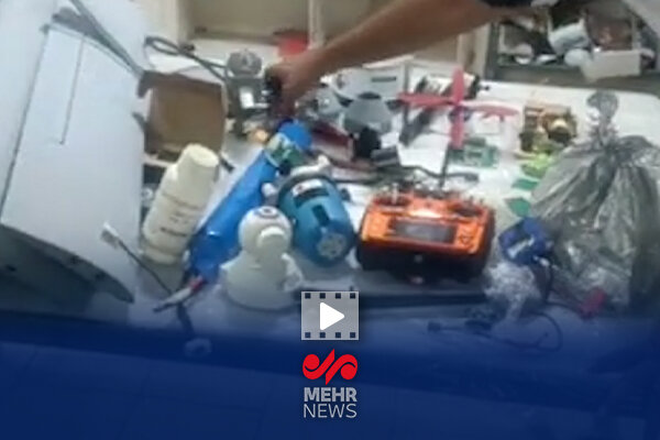 5554864 - تصاویری از کشف کارگاه ساخت پهپادهای انتحاری در شهرری