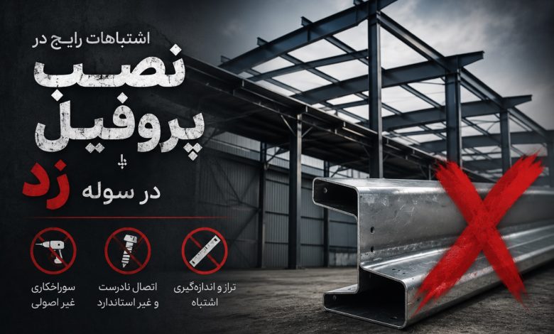 اشتباهات رایج در نصب پروفیل زد در سوله اشتباهات رایج در نصب پروفیل زد در سوله