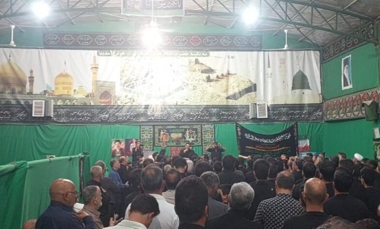 عزاداری و سینه‌زنی شب شهادت امام حسن عسکری (ع) در شهر شاهدیه یزد