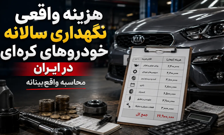 هزینه واقعی نگهداری سالانه خودروهای کرهای در ایران؛ محاسبه واقعبینانه هزینه واقعی نگهداری سالانه خودروهای کرهای در ایران؛ محاسبه واقعبینانه