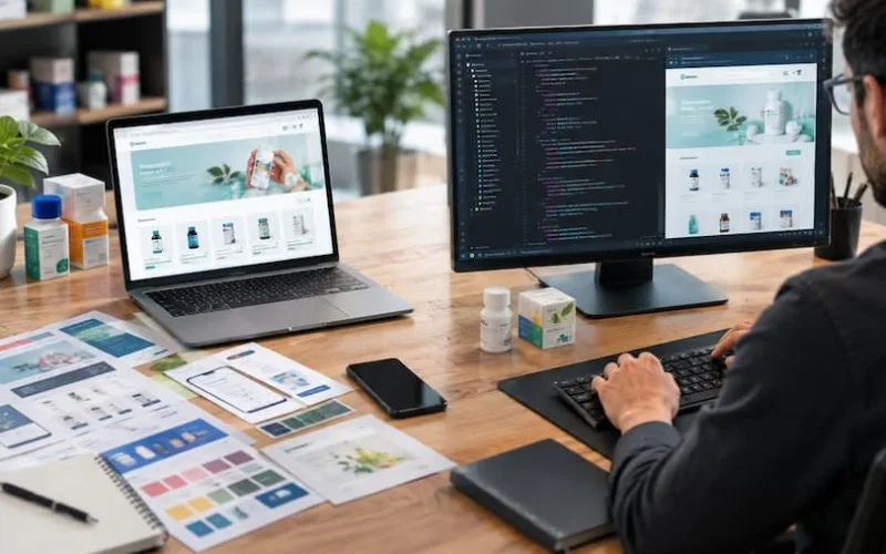 برای داروخانه آنلاین وردپرس بهتر است یا برنامهنویسی اختصاصی؟ بررسی هزینه، امنیت و امکانات
